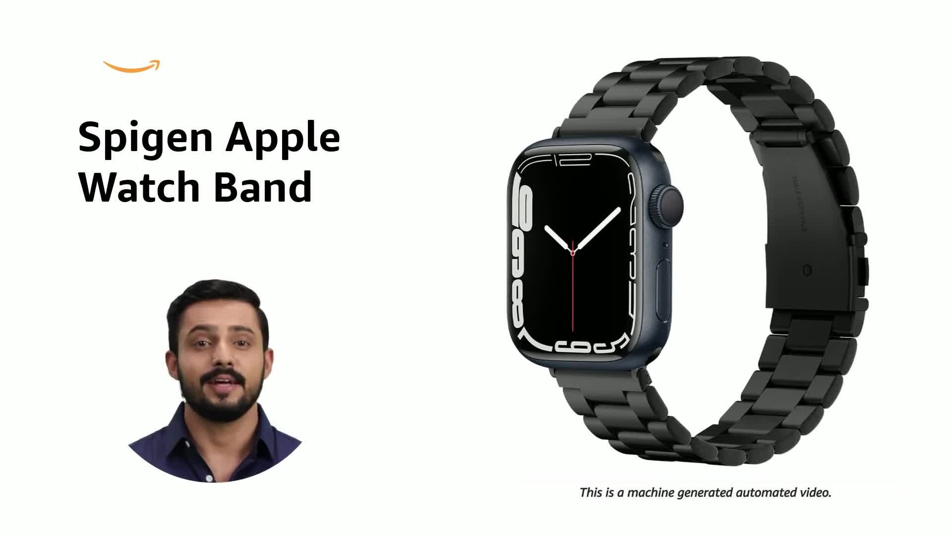 Strap Band for Apple Watch Ultra 3/2/1 49mm, Series 11/10 46mm, 9/8/7 45mm, SE3/SE2/SE/6/5/4 44mm, 3/2/1 42mm, Sleek Design, Durable(Modern Fit) - Black