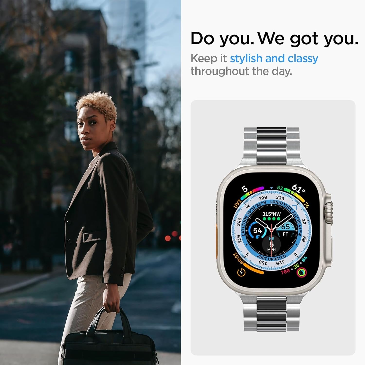 DuraPro Flex Ultra Strap Compatible with All Apple Watch Series (49mm, 45mm, 44mm, 42mm)