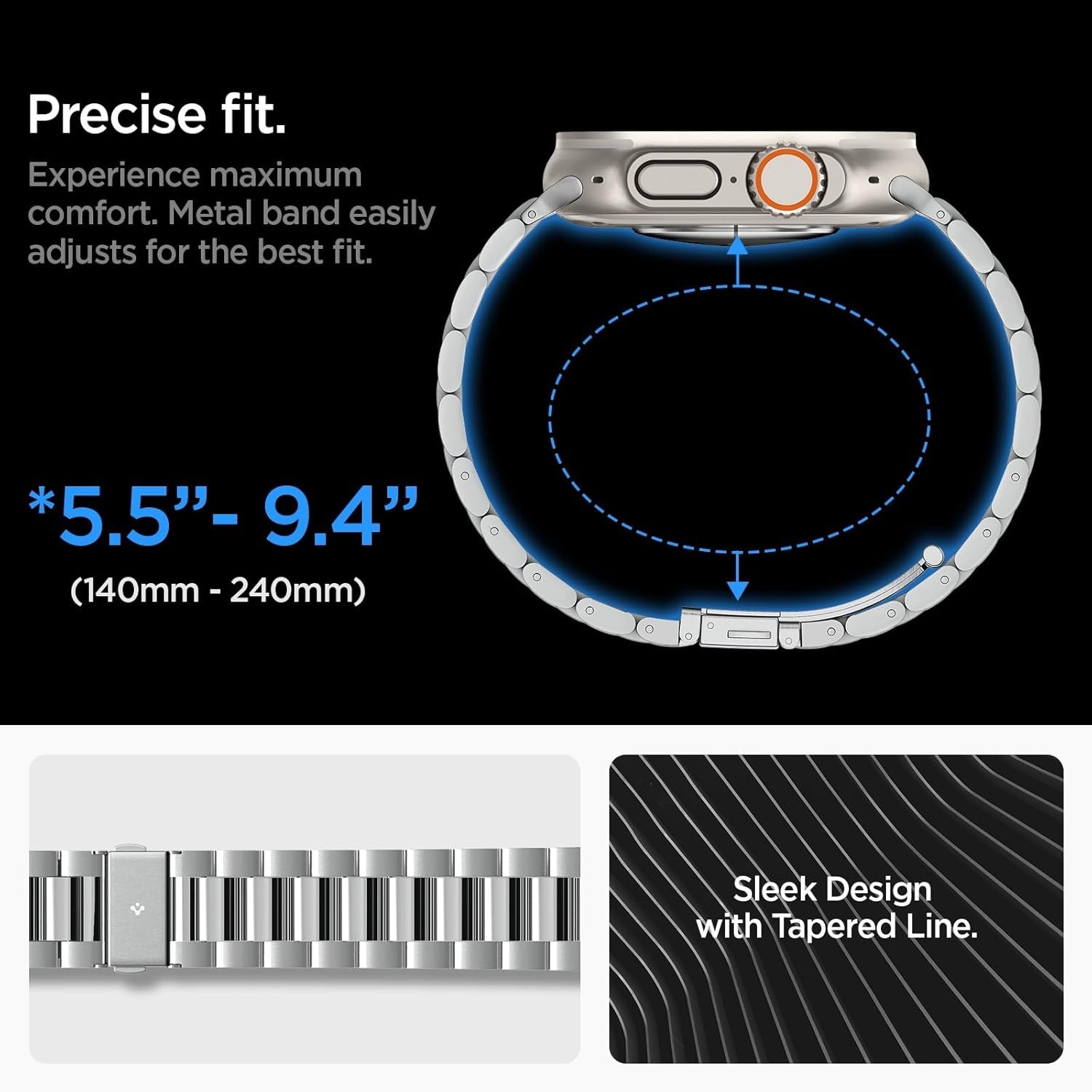 DuraPro Flex Ultra Strap Compatible with All Apple Watch Series (49mm, 45mm, 44mm, 42mm)