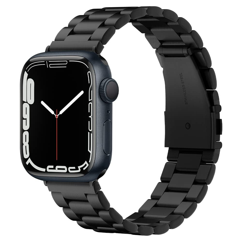 Strap Band for Apple Watch Ultra 3/2/1 49mm, Series 11/10 46mm, 9/8/7 45mm, SE3/SE2/SE/6/5/4 44mm, 3/2/1 42mm, Sleek Design, Durable(Modern Fit) - Black