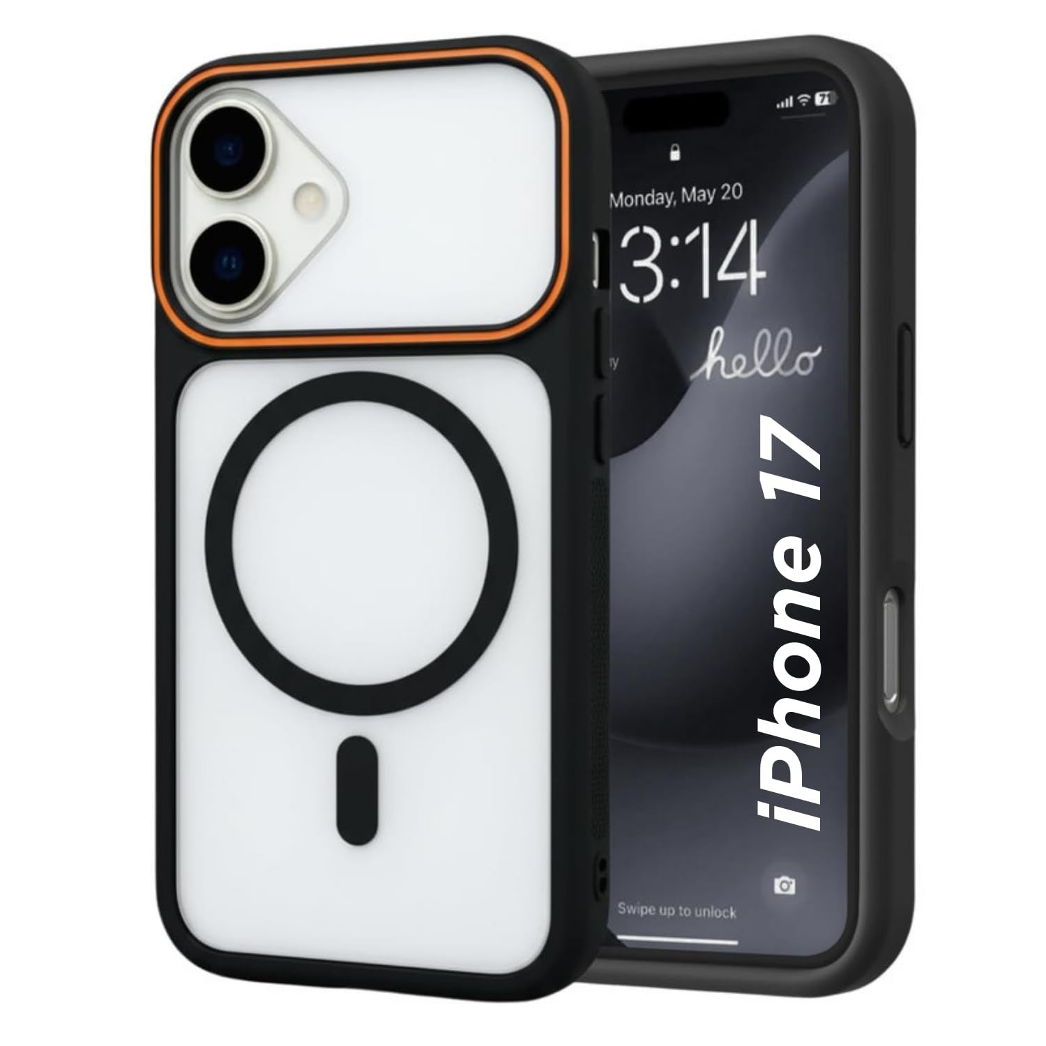 Premium Magnetic Magsafe Shockproof Mobile Case - Black