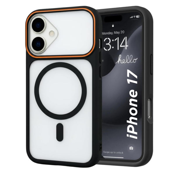 Premium Magnetic Magsafe Shockproof Mobile Case - Black