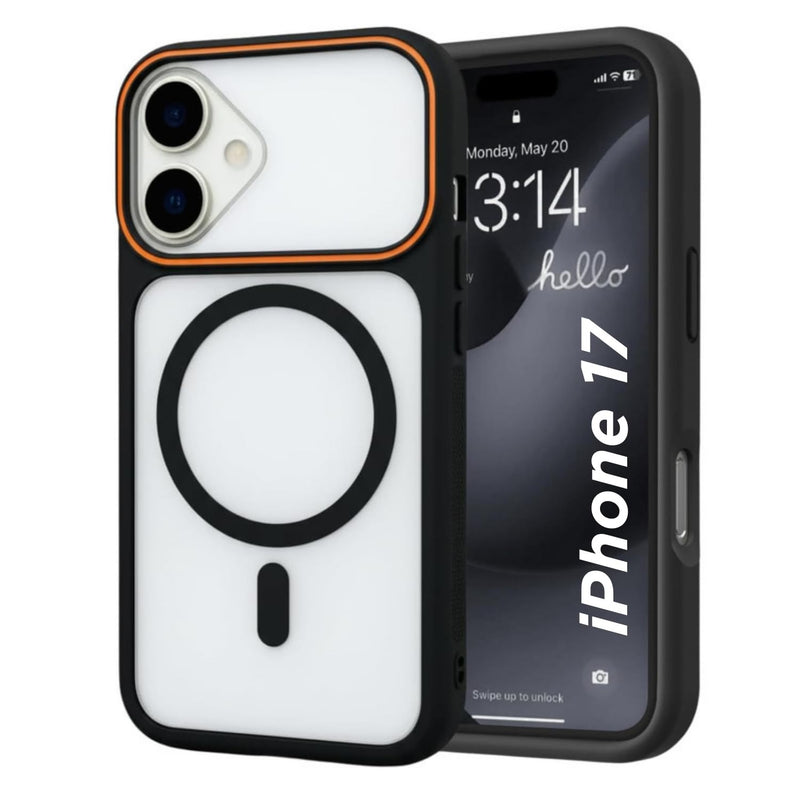 Premium Magnetic Magsafe Shockproof Mobile Case - Black
