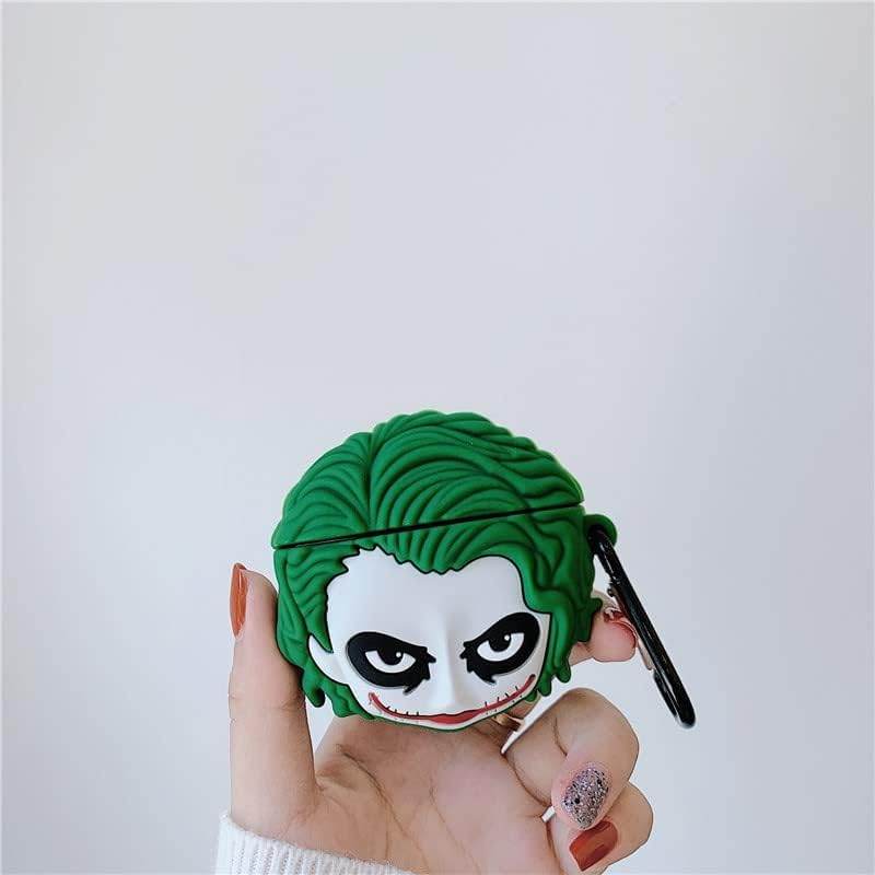 Airpod's 2 Cute Cartoon Silicone Apple Airpod's Joker Case Cover ( Airpods Not Included ) - Green - Guleel