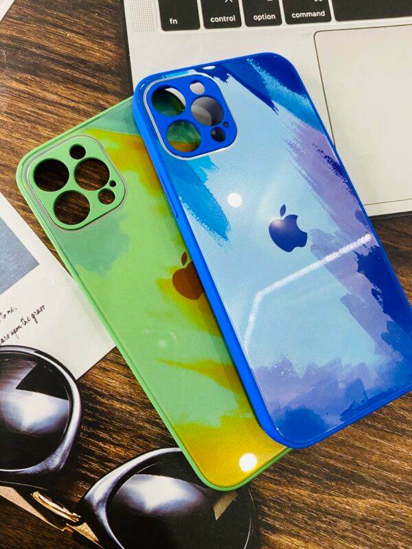 iPhone 12 Pro Premium Multicolor Mirror Finish Case - Green - Guleel