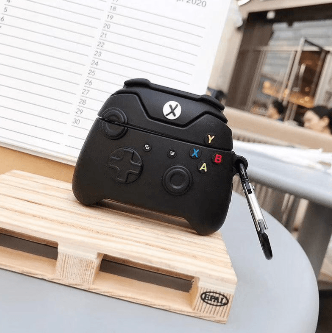 Airpod's Pro 2 Cute Gaming Control Cartoon Silicone Case - Black - Guleel