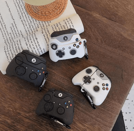 Airpod's Pro 2 Cute Gaming Control Cartoon Silicone Case - Black - Guleel