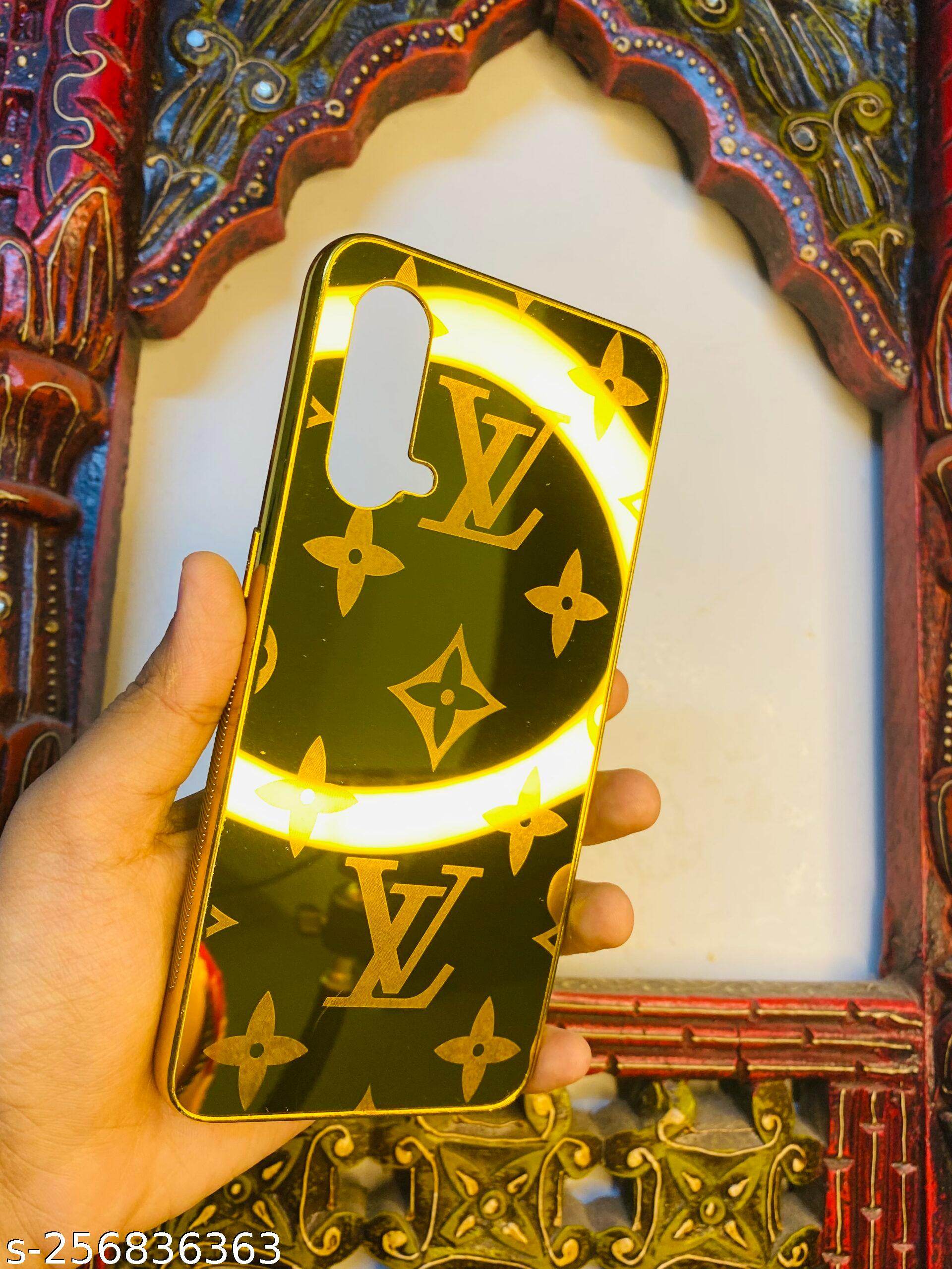 OnePlus Nord CE Gold Plated Back Case Cover - Plain LV - Guleel