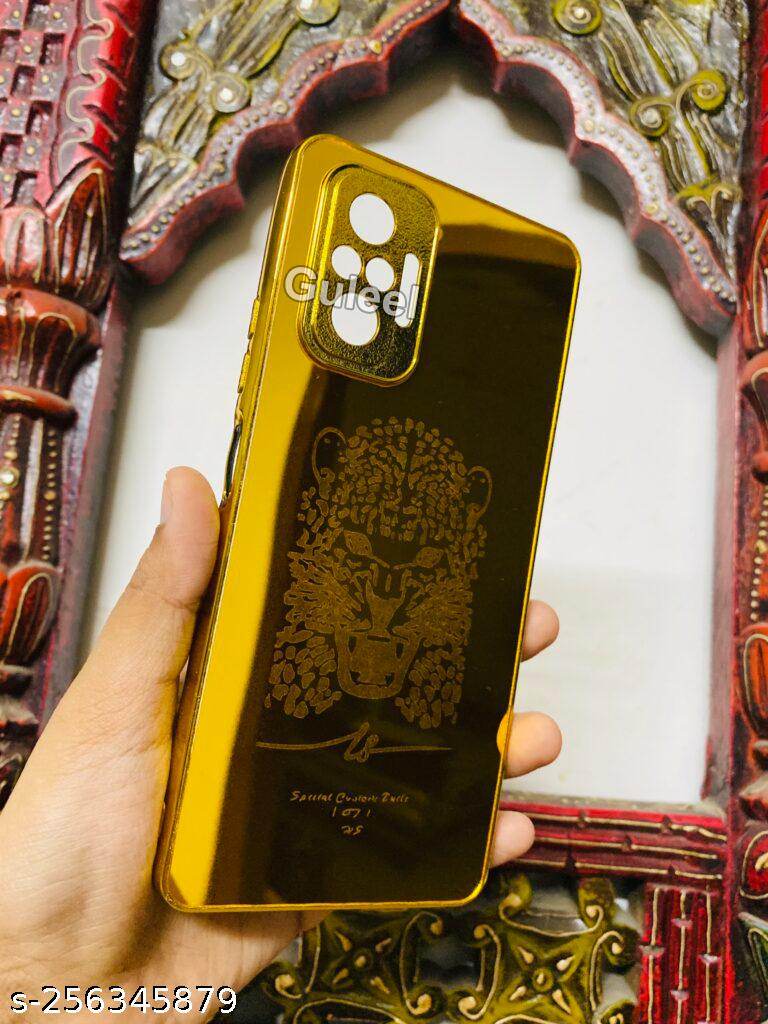 Premium Gold Plated Back Case Cover - Tiger New Design - Guleel