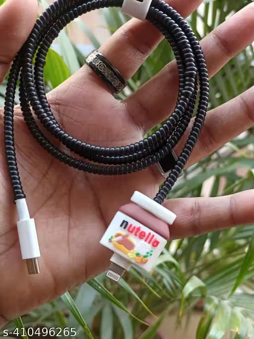 Samsung Cartoon Charger Case Cover for 25W Chargers-Nutella( With Wire Cover )