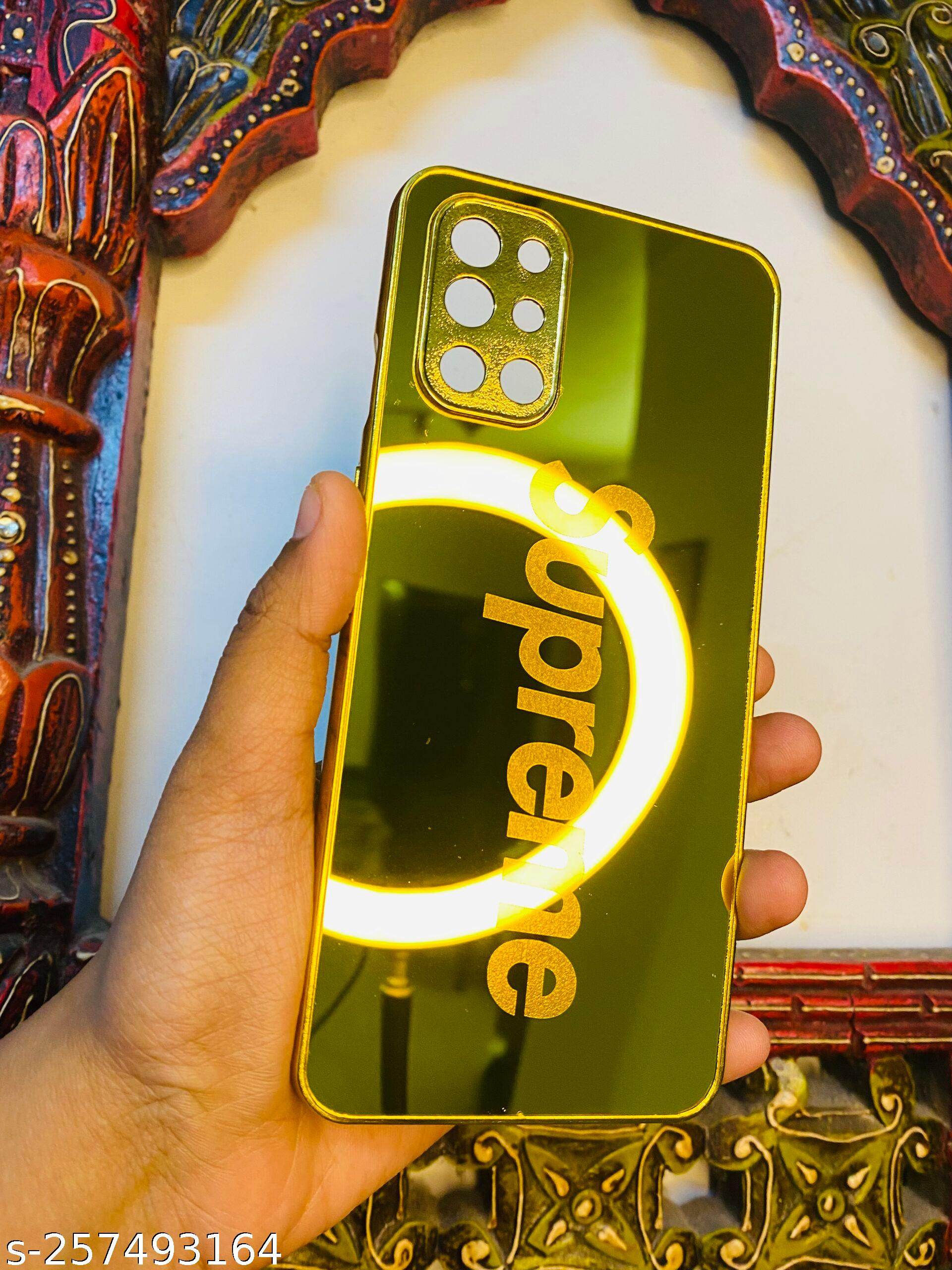 Premium Gold Plated Back Case Cover - Supreme - Guleel