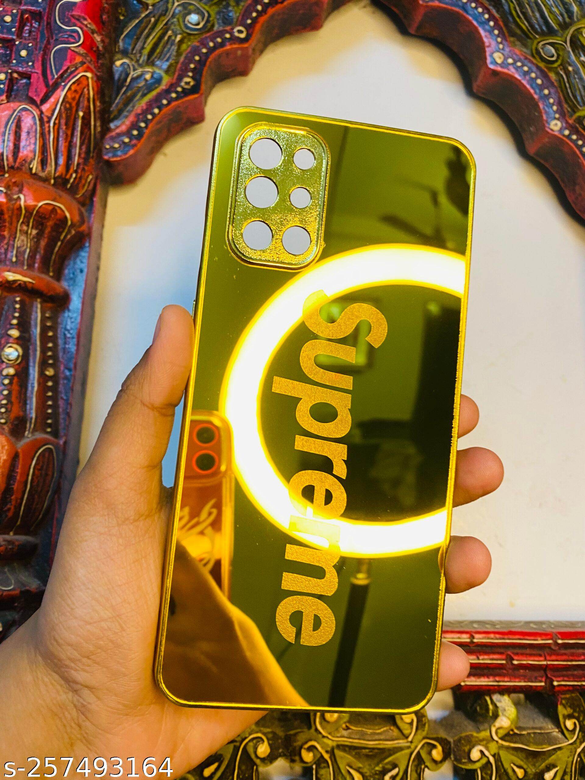 Premium Gold Plated Back Case Cover - Supreme - Guleel