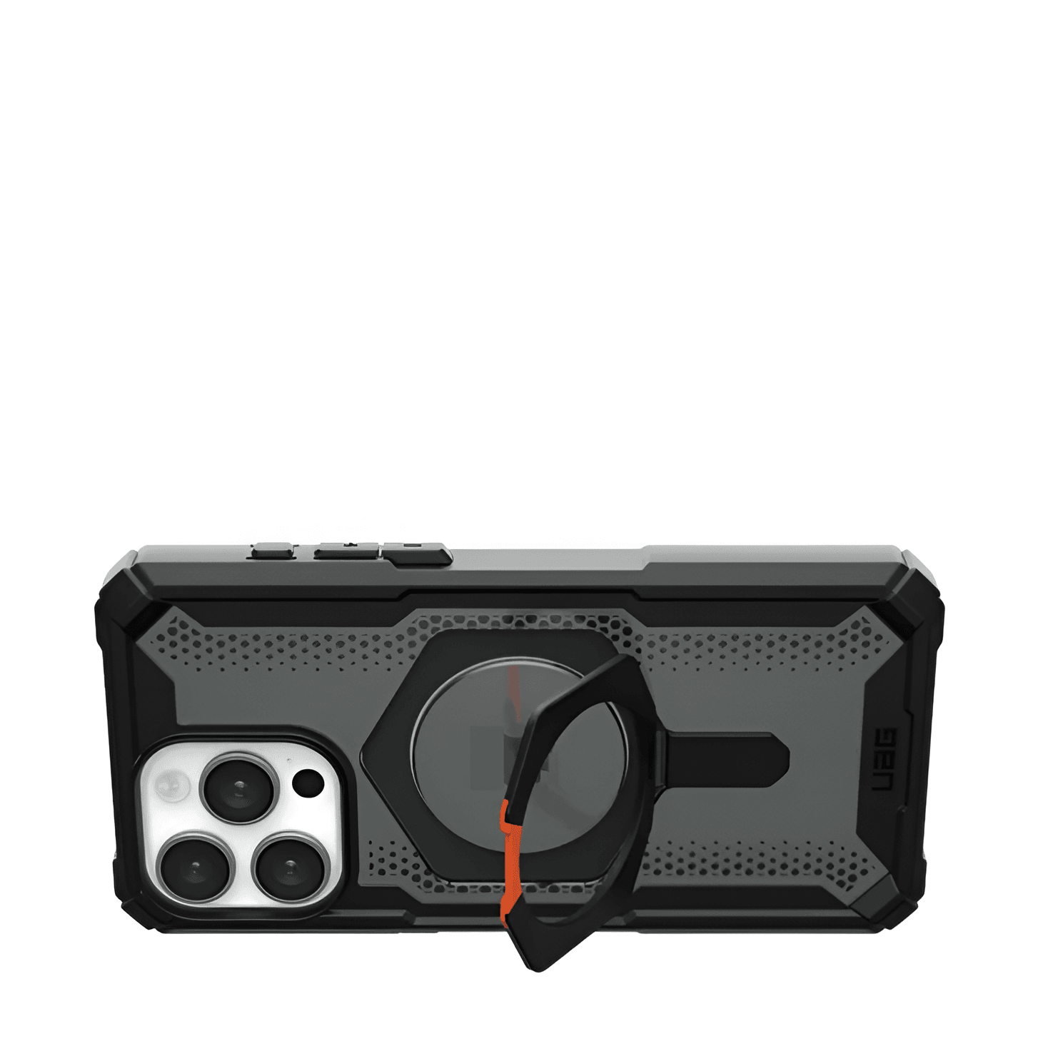 UAG Plasma XTE Rugged Armor with MagSafe & Metal Kickstand - Black Red - Guleel