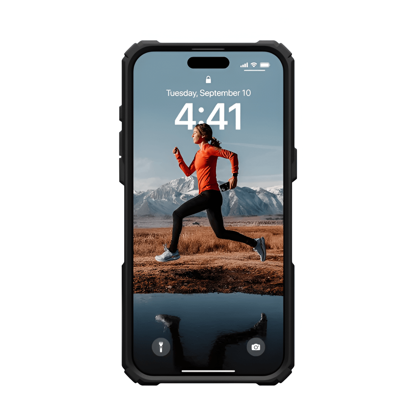 UAG Plasma XTE Rugged Armor with MagSafe & Metal Kickstand - Black Red - Guleel