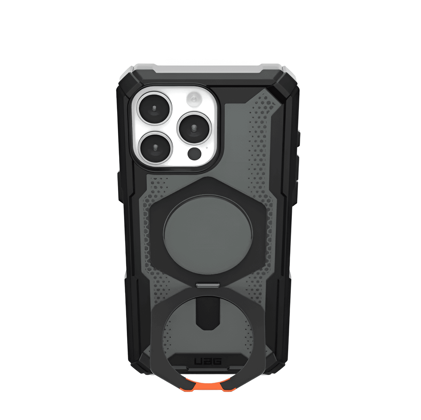 UAG Plasma XTE Rugged Armor with MagSafe & Metal Kickstand - Black Red - Guleel