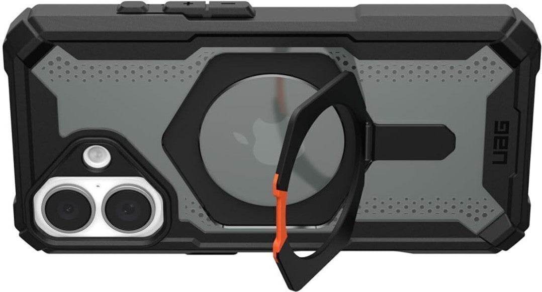 Premium UAG Rugged Armor with MagSafe & Metal Kickstand - Black Red - Guleel