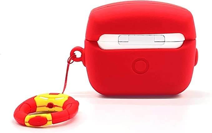 Airpod's 3 Cute Iron man Cartoon Silicone Case - Yellow Red - Guleel