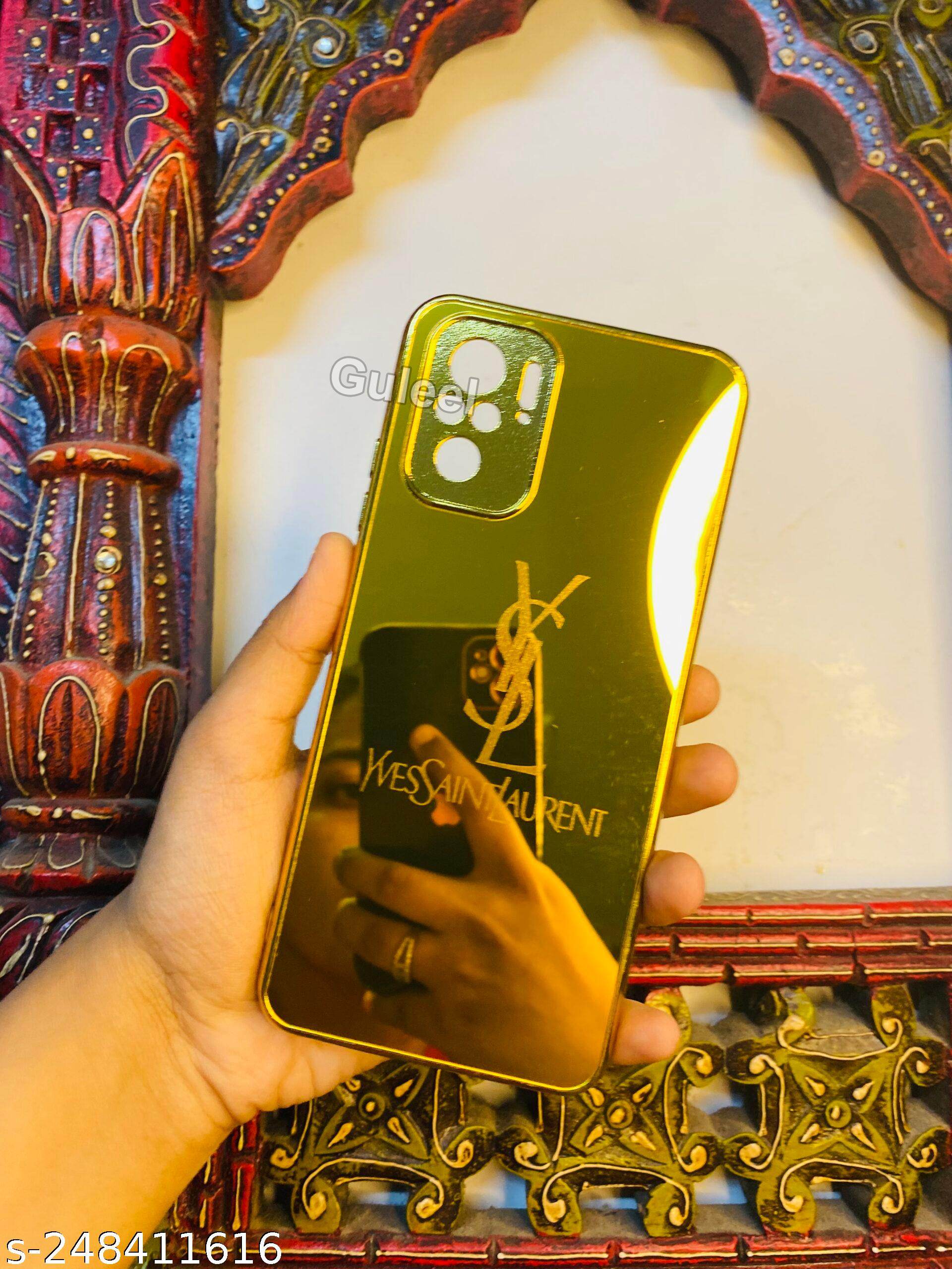Redmi Note 10/10s Premium Gold Plated Back Case Cover - Yes Saint Laurent - Guleel