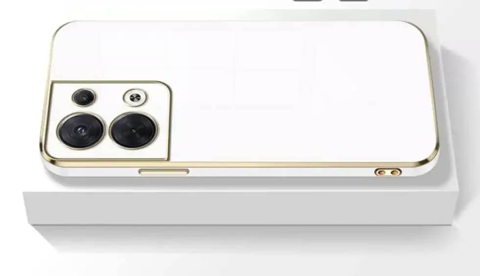 Oppo Reno 8 5G Premium Silicon Case Cover- White - Guleel