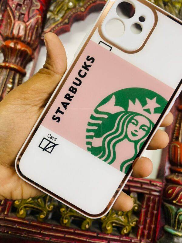 iPhone 12 Pro Max Premium Glass Finish Case - Starbucks Pink - Guleel