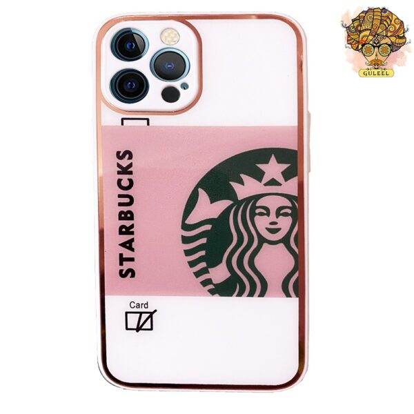 iPhone 12 Pro Max Premium Glass Finish Case - Starbucks Pink - Guleel