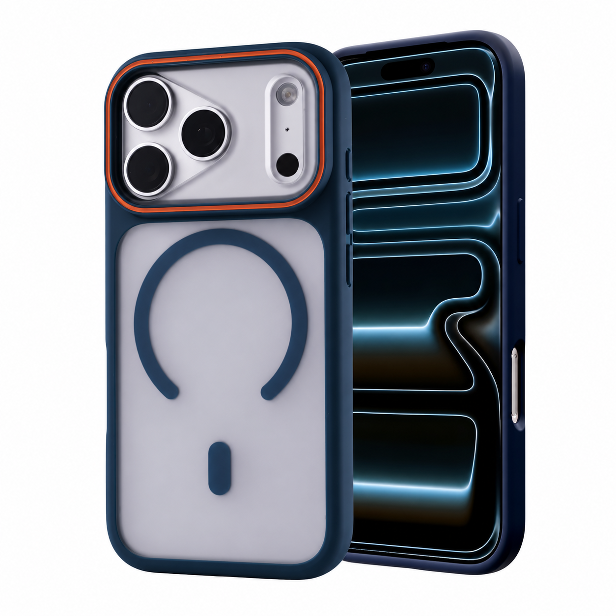 Premium Magnetic Magsafe Shockproof Case - Blue
