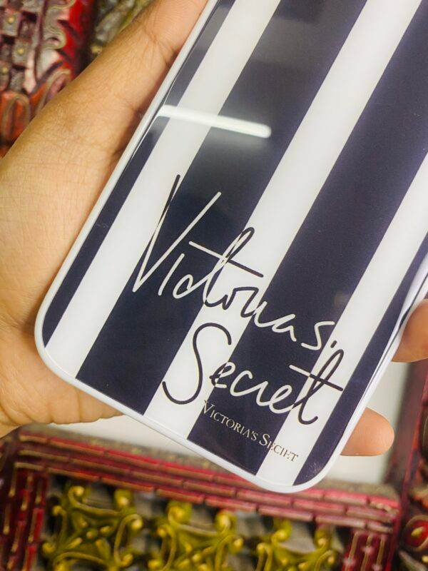 iPhone 12 Pro Max Premium Glass Finish Case - Victoria Secret Black - Guleel