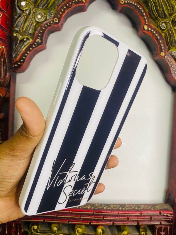 iPhone 12 Pro Max Premium Glass Finish Case - Victoria Secret Black - Guleel