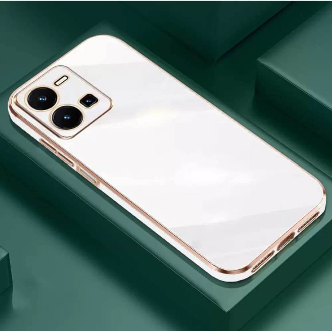Vivo Y35 Premium Silicon Case Cover - White - Guleel