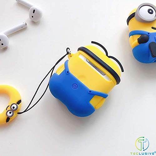 Airpod's 1 Cartoon Minion Silicone Airpod's Case ( Airpods not Included ) - Yellow - Guleel