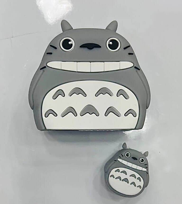 Silicone Cartoon iPhone Charger Case Cover for 18-20W Chargers - Grey (with Wire Cover) - Guleel