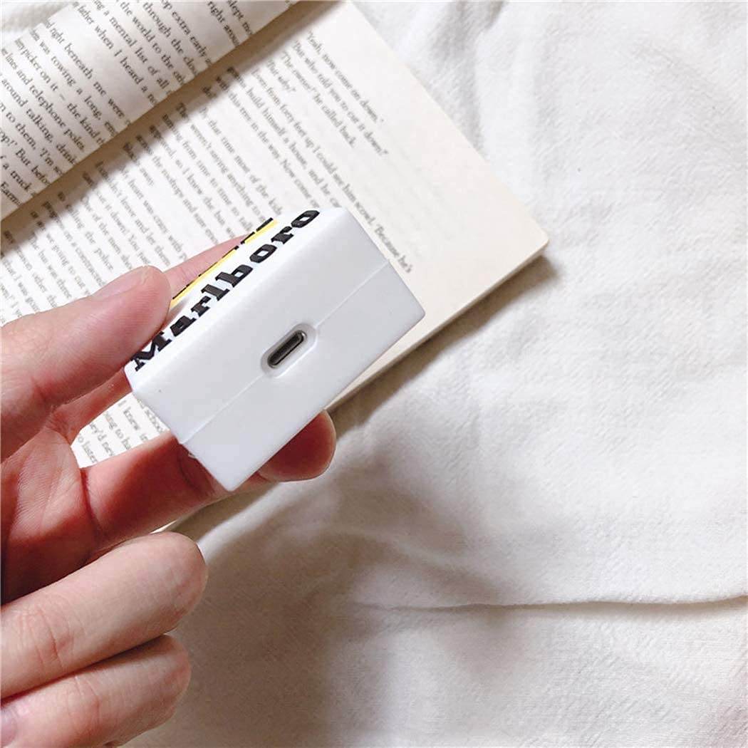 Airpod's 1 Marlboro Protective Case ( Airpods not Included ) - White - Guleel