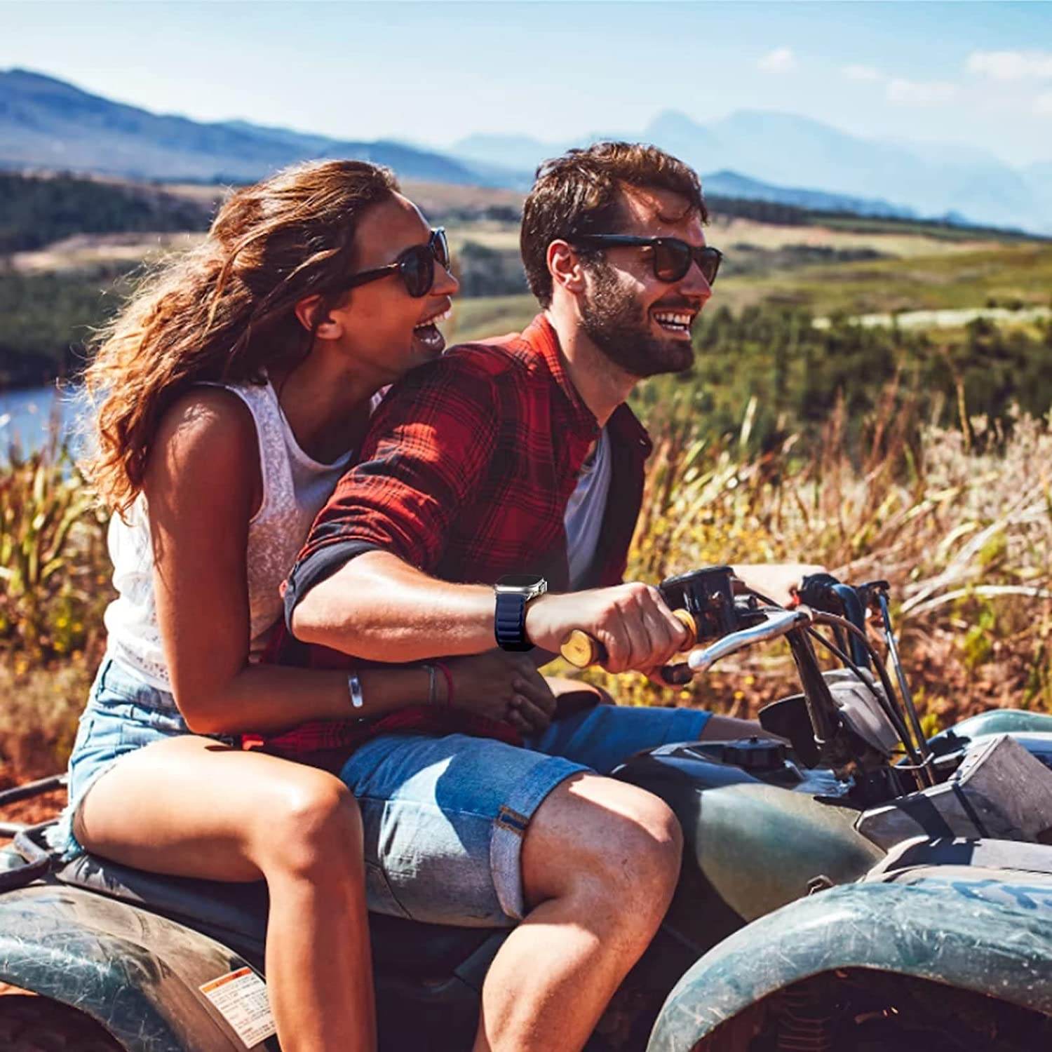 Alpine Loop Compatible with Apple Watch Straps Nylon Textile Woven Loop with Metal G‑Hook Sport Band for iWatch Ultra Series 8 7 6 5 4 3 2 1 SE - Guleel