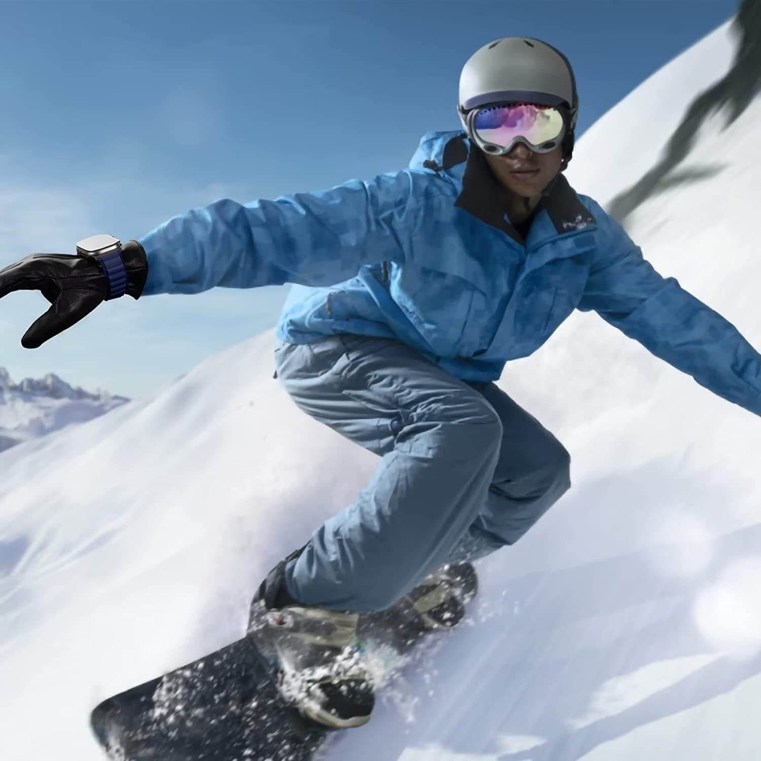 Alpine Loop Compatible with Apple Watch Straps 41mm 40mm 38mm Nylon Textile Woven Loop with Metal G‑Hook Sport Band for iWatch Ultra Series 8 7 6 5 4 3 2 1 SE - Guleel