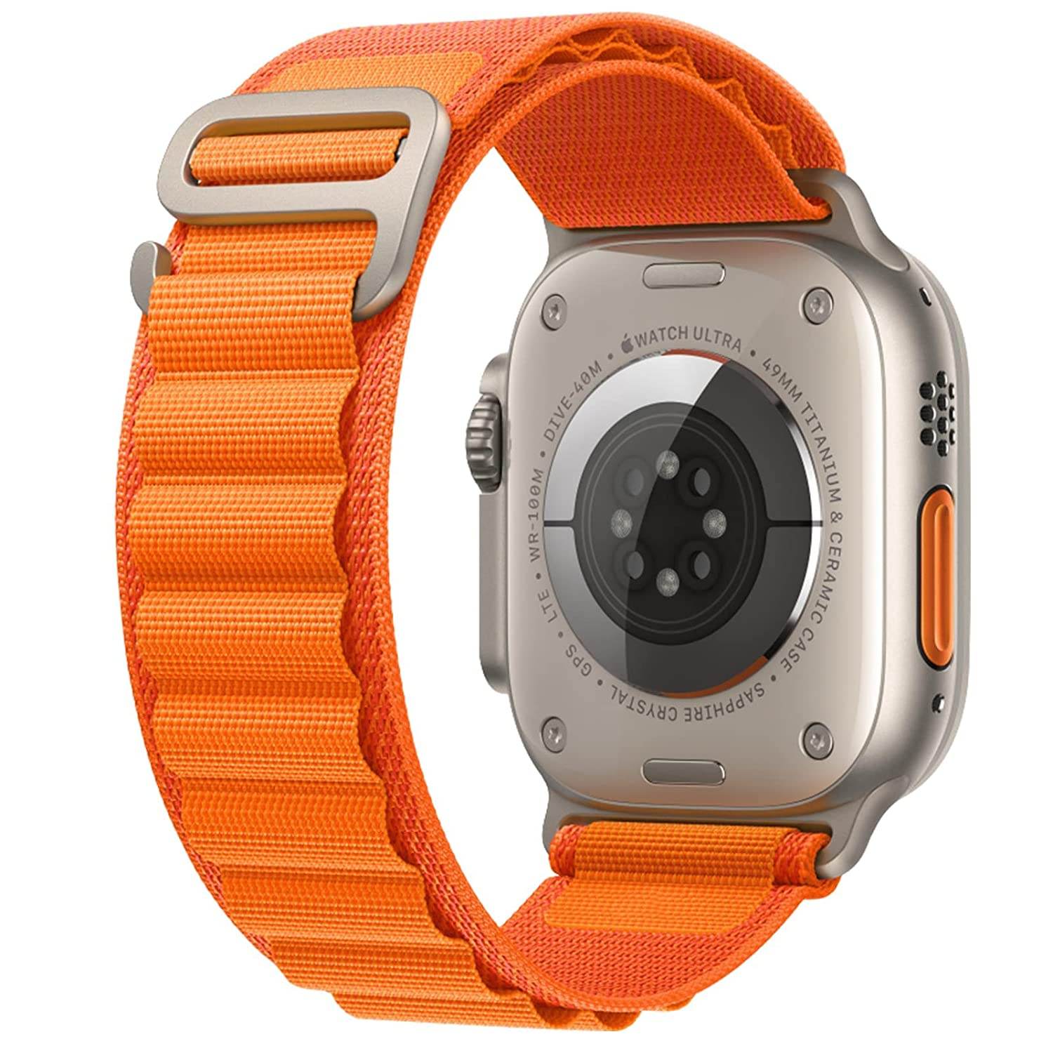 Alpine Loop Compatible with Apple Watch Straps Nylon Textile Woven Loop with Metal G‑Hook Sport Band for iWatch Ultra Series 8 7 6 5 4 3 2 1 SE - Guleel