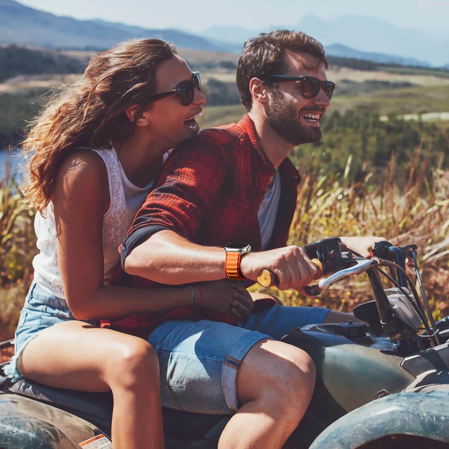 Alpine Loop Compatible with Apple Watch Straps 41mm 40mm 38mm Nylon Textile Woven Loop with Metal G‑Hook Sport Band for iWatch Ultra Series 8 7 6 5 4 3 2 1 SE - Guleel