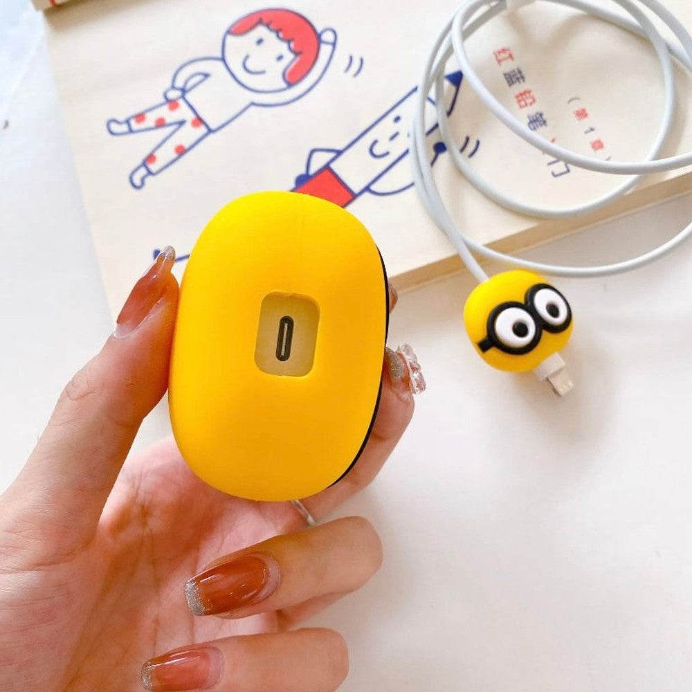 Silicone Cartoon iPhone Charger Case Cover for 18-20W Chargers - Shinchan (with Wire Cover) - Guleel