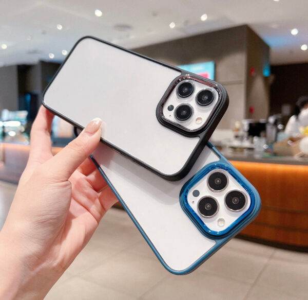 iPhone 13 Pro Shockproof Transparent Case - Black - Guleel