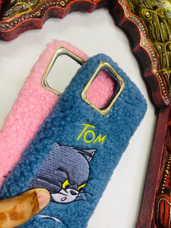 iPhone 13 Cute Fur & Fluffy Case – Tom Blue - Guleel