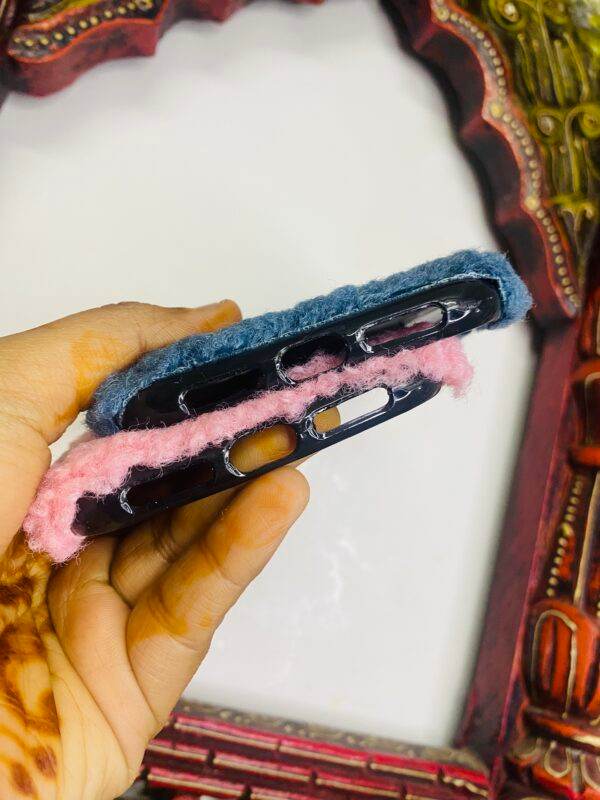 iPhone 13 Cute Fur & Fluffy Case – Tom Blue - Guleel