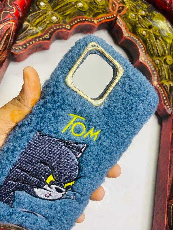 iPhone 13 Cute Fur & Fluffy Case – Tom Blue - Guleel