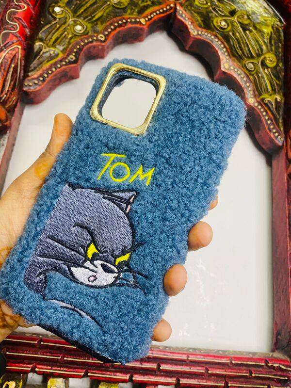 iPhone 13 Cute Fur & Fluffy Case – Tom Blue - Guleel