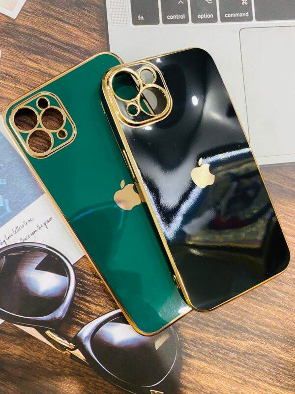 iPhone 13 Logo silicon Case - Black - Guleel