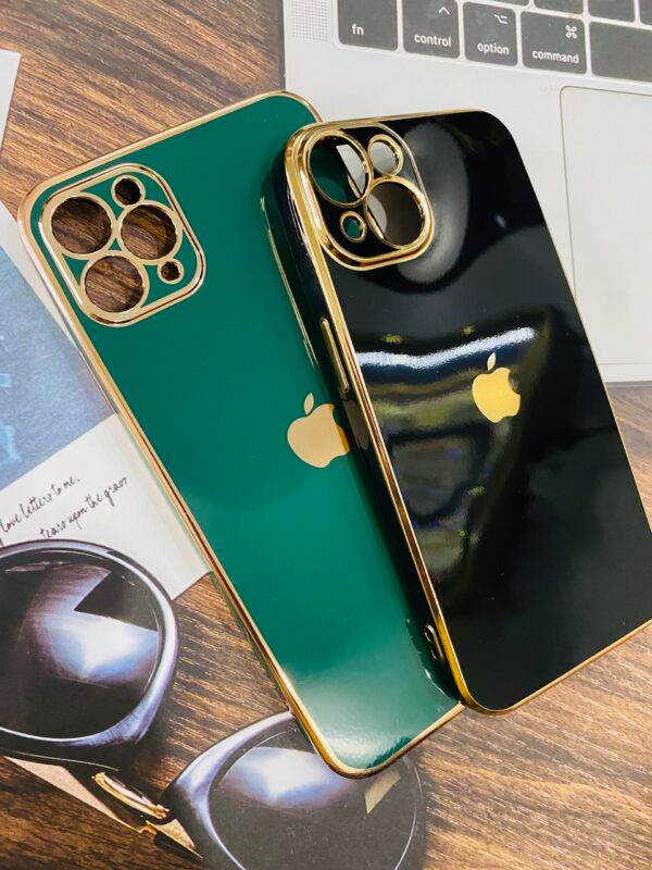 iPhone 13 Logo silicon Case - Black - Guleel