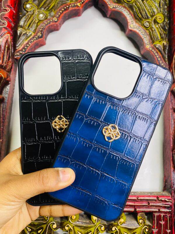 iPhone 13 Pro Premium Leather Case - Blue - Guleel
