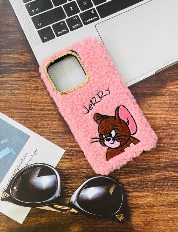 iPhone 13 Pro Cute Fur & Fluffy Case – Jerry Pink - Guleel
