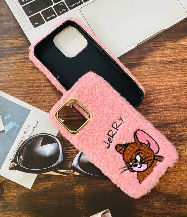 iPhone 13 Pro Cute Fur & Fluffy Case – Jerry Pink - Guleel