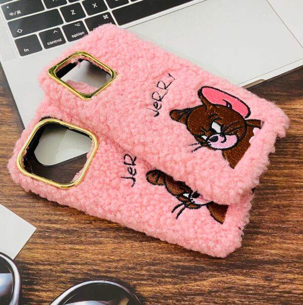 iPhone 13 Pro Cute Fur & Fluffy Case – Jerry Pink - Guleel