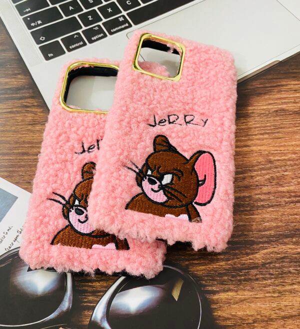 iPhone 13 Pro Cute Fur & Fluffy Case – Jerry Pink - Guleel