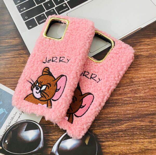 iPhone 13 Pro Cute Fur & Fluffy Case – Jerry Pink - Guleel